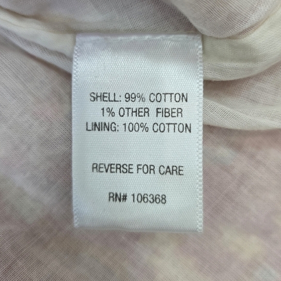 Garnett Hill Girl Floral Sparkle Cotton Sundress in Pink and Cream Size 10 - Picture 7 of 9